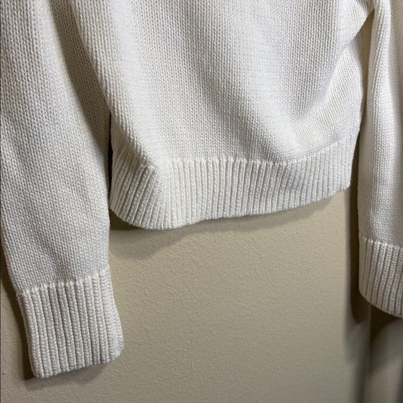J.Crew White Knit Sweater Size Small - Picture 3 of 5